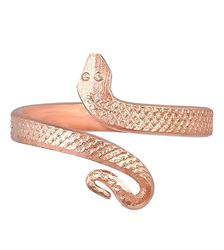 VIDEH Bhagya Ratan Snake Copper Adjustable Tamba Ring Nag Snake Challa for Men and Women (PLAIN Snake Copper RING PK1) (B0BQR3J5FK) Amazon Price History, Amazon Price Tracker