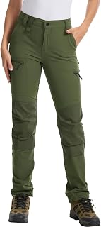 Damen Arbeitshose Workwear Stretch Slim Fit Wasserdicht Atmungsaktiv Outdoor Wanderhose für Berufsarbeit, Trekking, Bergsteigen