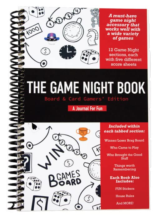 Game Night Book for Scorekeeping and Memories - Second Edition