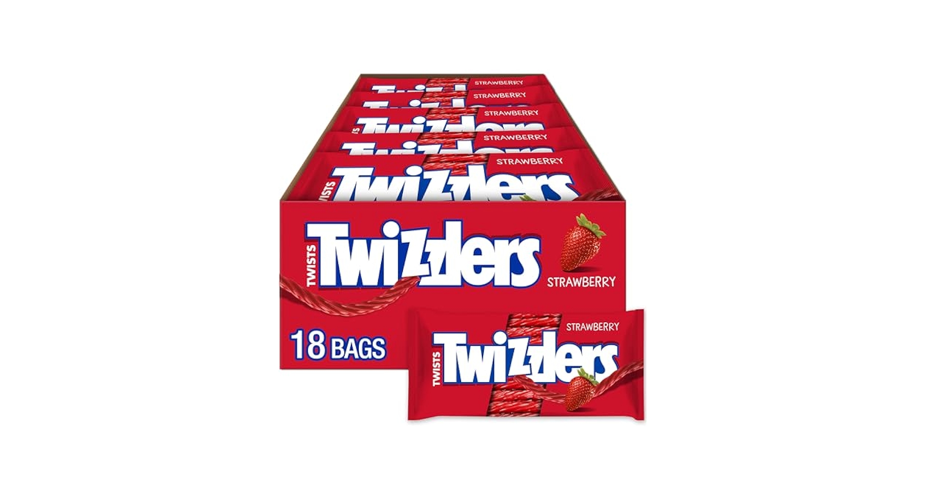 Amazon.com : TWIZZLERS Twists Strawberry Flavored Licorice