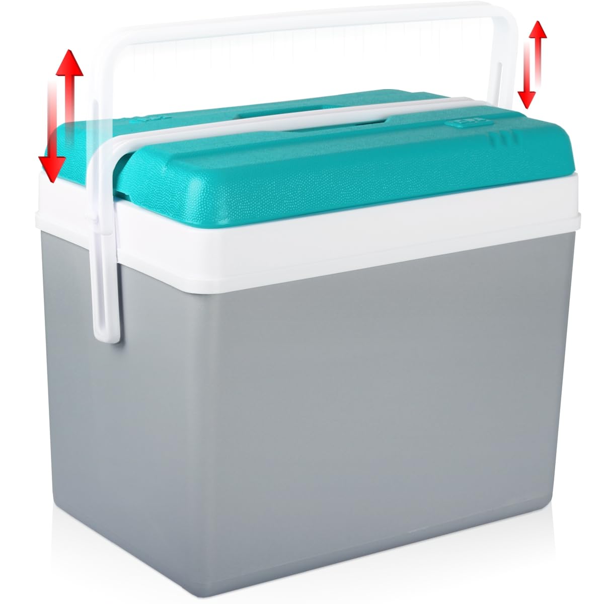 Kühlbox Isolierbox Kühltasche Camping Thermobox Isoliertasche Grau
