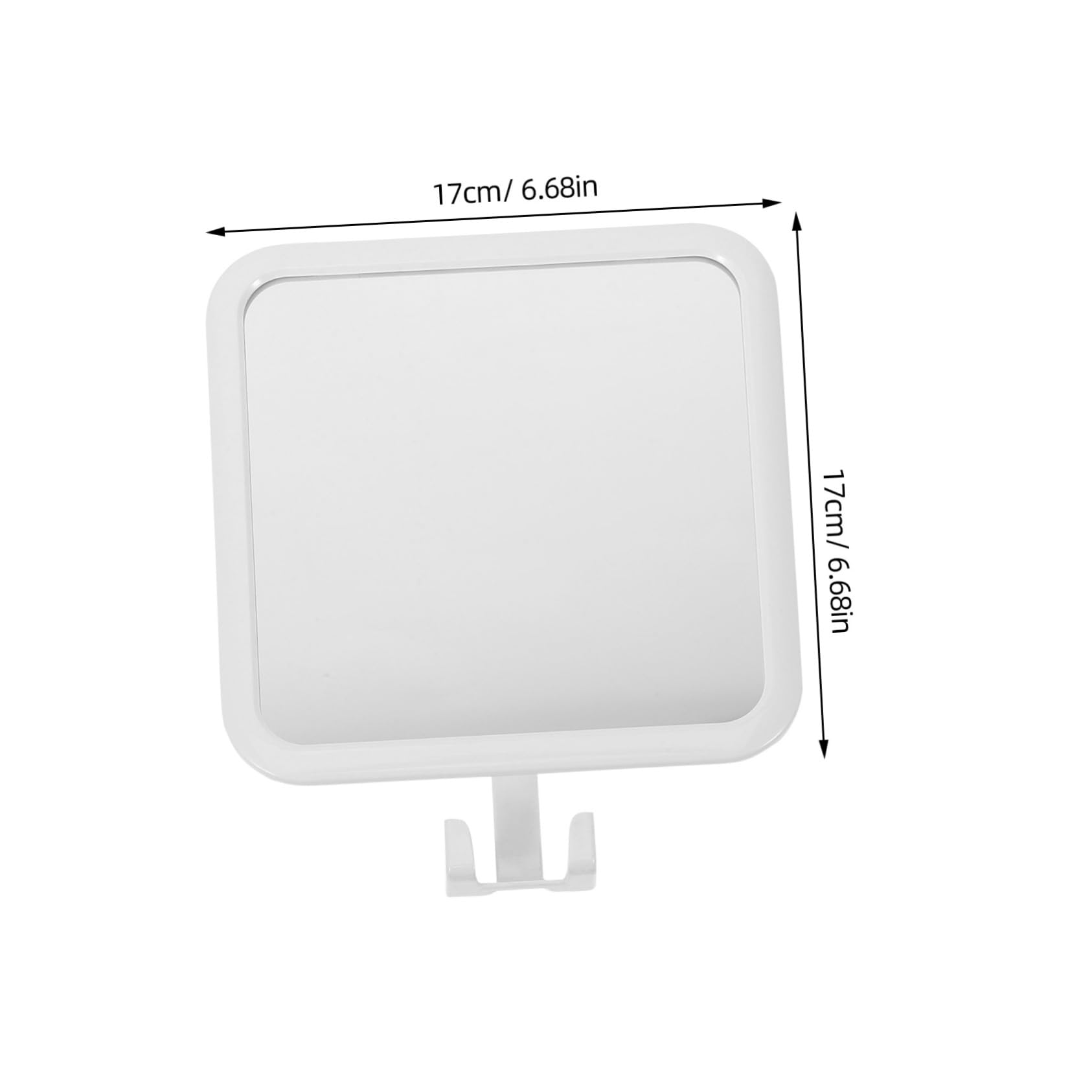 HOLIDYOYO Shower Mirror Cups Punch Bathroom Makeup Mirror for Easy Installation for Shaving and Grooming Fogless and Removable Design