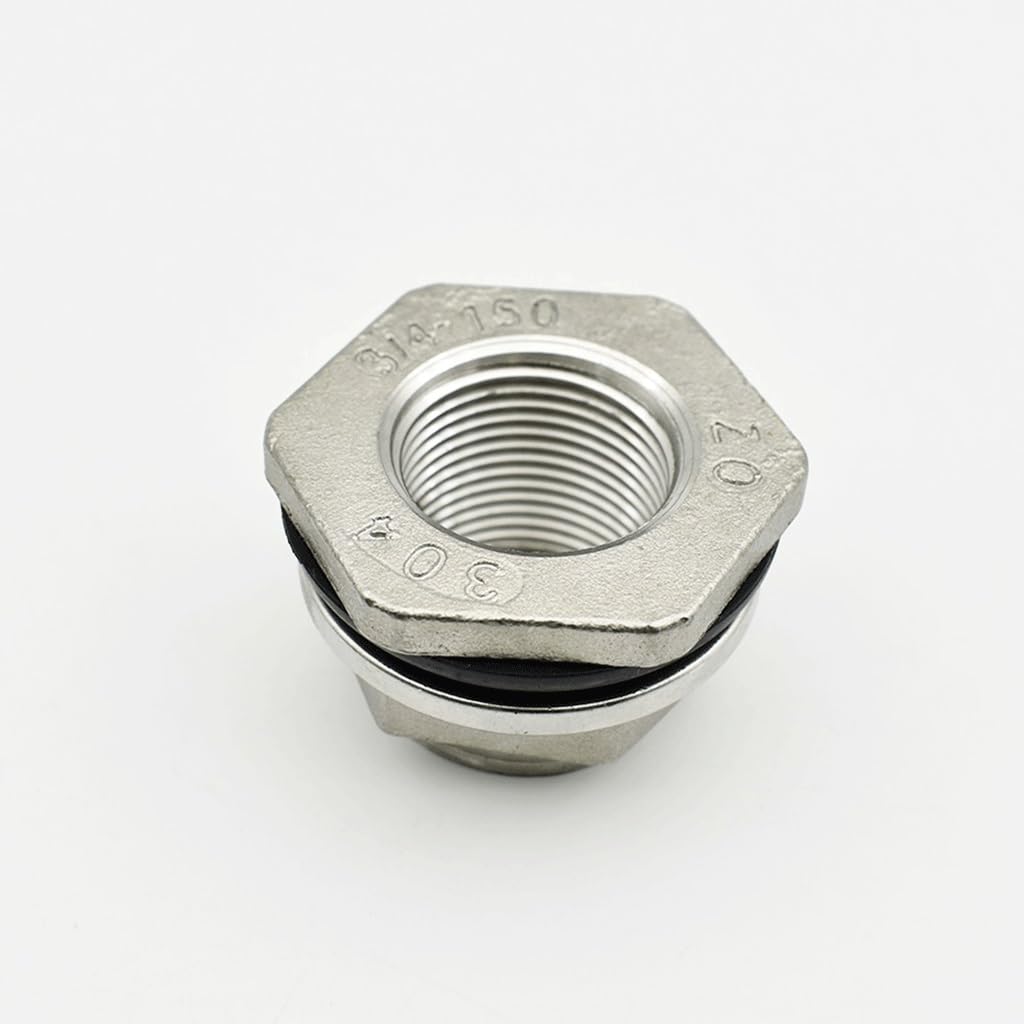 Accesorio de tubería de fundición, rosca hembra BSP, accesorio de tubería de acero inoxidable 304, adaptador de conector de tanque de agua de mamparo, for conectores de manguera de jardín doméstico, a