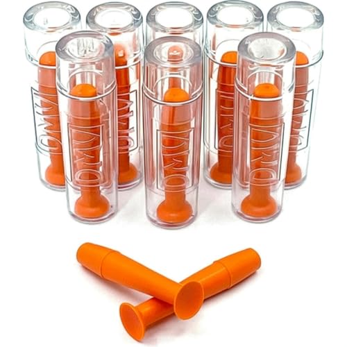 Genuine DMV Ultra Contact Lens Remover Tool, Orange, Pack of 10 - Made in USA Suction Cup Plunger for Scleral, Rigid Gas Permeable (RGP) & Hard Lenses - Ideal for Long Nails - NOT for Soft Lenses