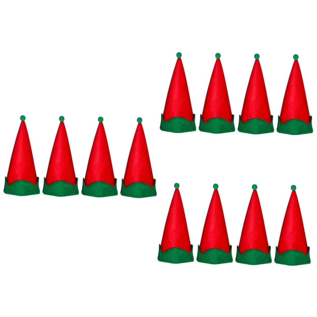 12piezas Sombreros Navideños Divertidos De De Accesorios Para Celebraciones
