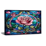 Photo Gallery luijorgy june rose flower birthday floral stained glass canvas wall art modern canvas canvas wall painting per camera da letto soggiorno cucina bagno nuova decorazione per la casa pronta da appendere Photo Gallery luijorgy june rose flower birthday floral stained glass canvas wall art modern canvas canvas wall painting per camera da letto soggiorno cucina bagno nuova decorazione per la casa pronta da appendere