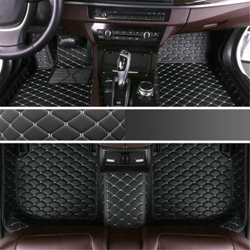 7MYFPL7 Customized car Floor mat,Compatible with Mini Aceman,Cooper,Cooper Clubman,Cooper Countryman,Cooper Paceman,Countryman,Anti-Slip,Easy Clean,Easy Installation (Black White)