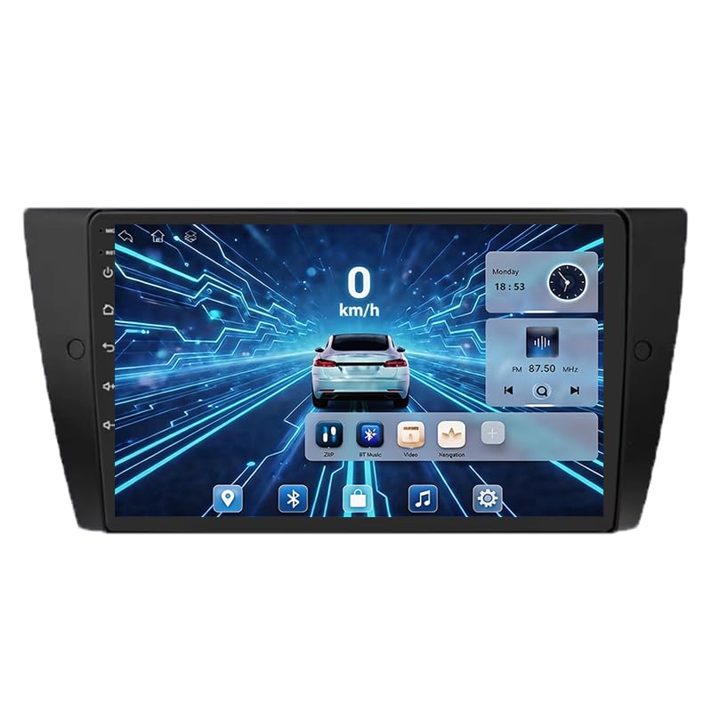Autoradio Android compatible BMW E92 E93 avec grand écran tactile USB et Mirrorlink