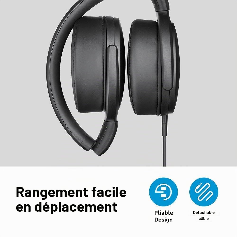 Sennheiser HD 400S Casque Circum-Auriculaire à Télécommande Intelligente - Noir