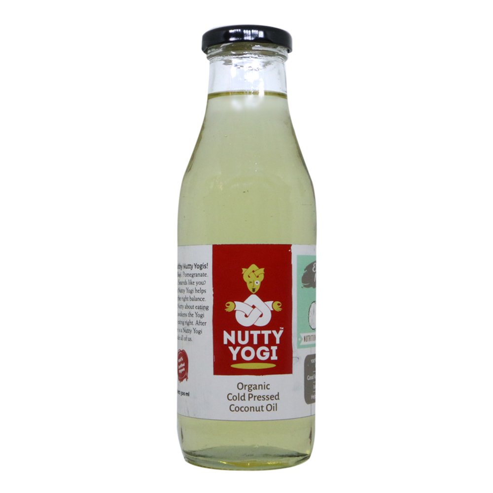 Nutty Yogi 100% Organic Cold Pressed Extra Pure Virgin Coconut Oil | For Cooking | Ideal for Baby Massage & Oil Pulling | Unrefined | Vegan | Unfiltered | Chemical-Free - 500 ml (Pack of 1) (B079Q13LRW) Amazon Price History, Amazon Price Tracker