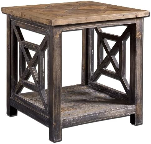 Uttermost Natural Wood Spiro End Table Model-24263