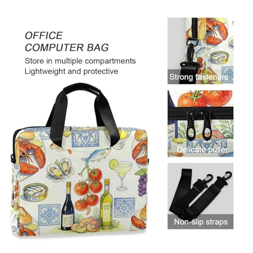 Bolso de almacenamiento para laptop 15.6 pulg con asa y correa miniatura 6