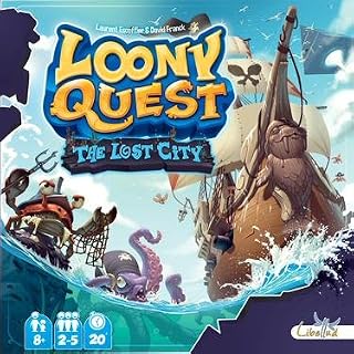 Libellud LIBQU02EN Loony Quest: The Lost City Expansion 1, Multicoloured