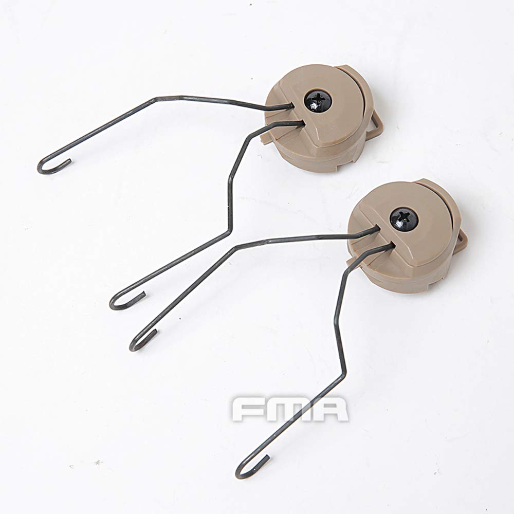 Headset Support Adapter Tactical Helmet Rail Earphone Hanging Buckle Clip