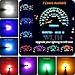 WLJH T5 17 37 74 2721 Pink Dashboard Gauge Instrument Cluster Panel Dash Led Light Lamp With Twist Lock Socket,Pack of 6