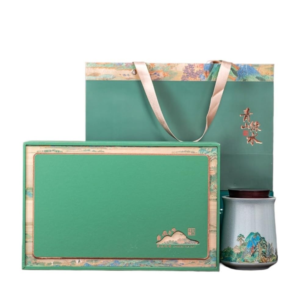 Tea Coffee Sugar Canisters Keramik lose Teekanne, versiegeltes Glas für die Küche, Süßigkeitenglas, Retro Teeservice, Einzeltopf, Geschenkbox-Set Küchendosen (B)