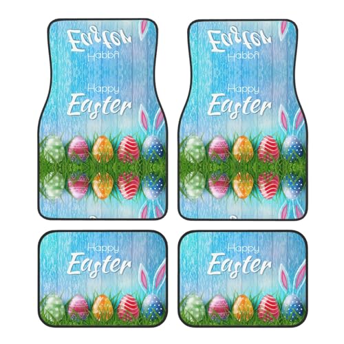 Tapis de voiture motif Pâques et lapin cadeau idéal pour amateurs de déco auto