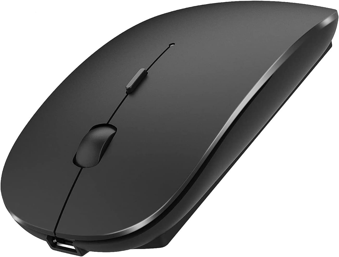 Bluetooth Mouse,Rechargeable Bluetooth Mouse for MacBook Air/Mac/MacBook Pro,Wireless Bluetooth Mouse for MacBook Air/ipad/ipad Pro/Laptop (Black)