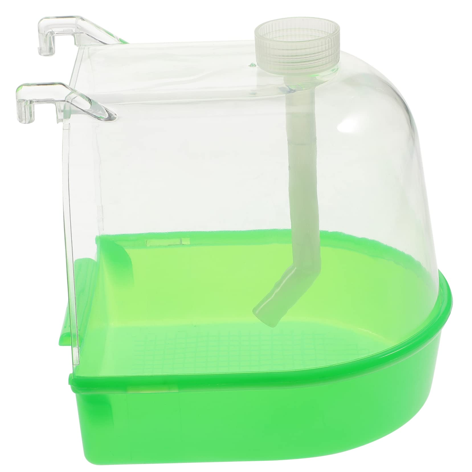 HOLIDYOYO Multifunction Bird Bath Cage with Hole Water Feeder and Bathing Box for Small Birds Such As Canary Budgies and Parrots Bath Cage for Birds