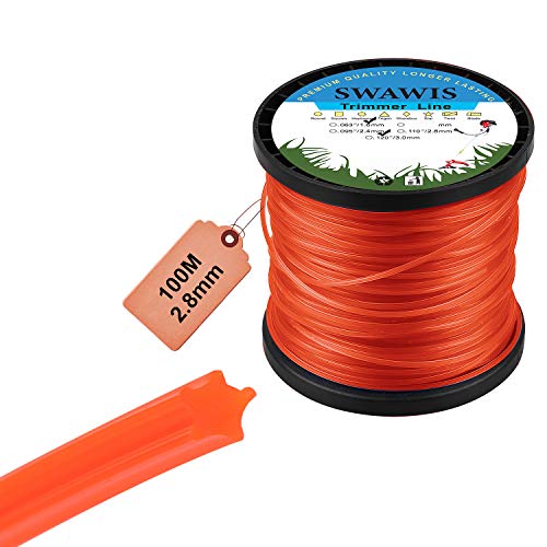 Filo di ricambio per decespugliatore, 2,8 mm/100 m, Stella, filo di ricambio per decespugliatore...