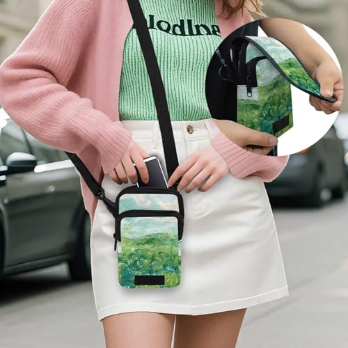 Small Crossbody Bag for Women Phone Purse, Monet Zipper Mini Messenger Bag Sling Pouch Adjustable Strap4