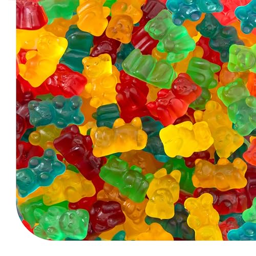 Gummi Bears - 1 Pound Pack - Gummy Candy - Assorted Fruit Flavors - Chewy Candy for Parties, Snacking, and Goodie Bags - Classic Gummies - Lunchbox Snacks & Dessert Toppings