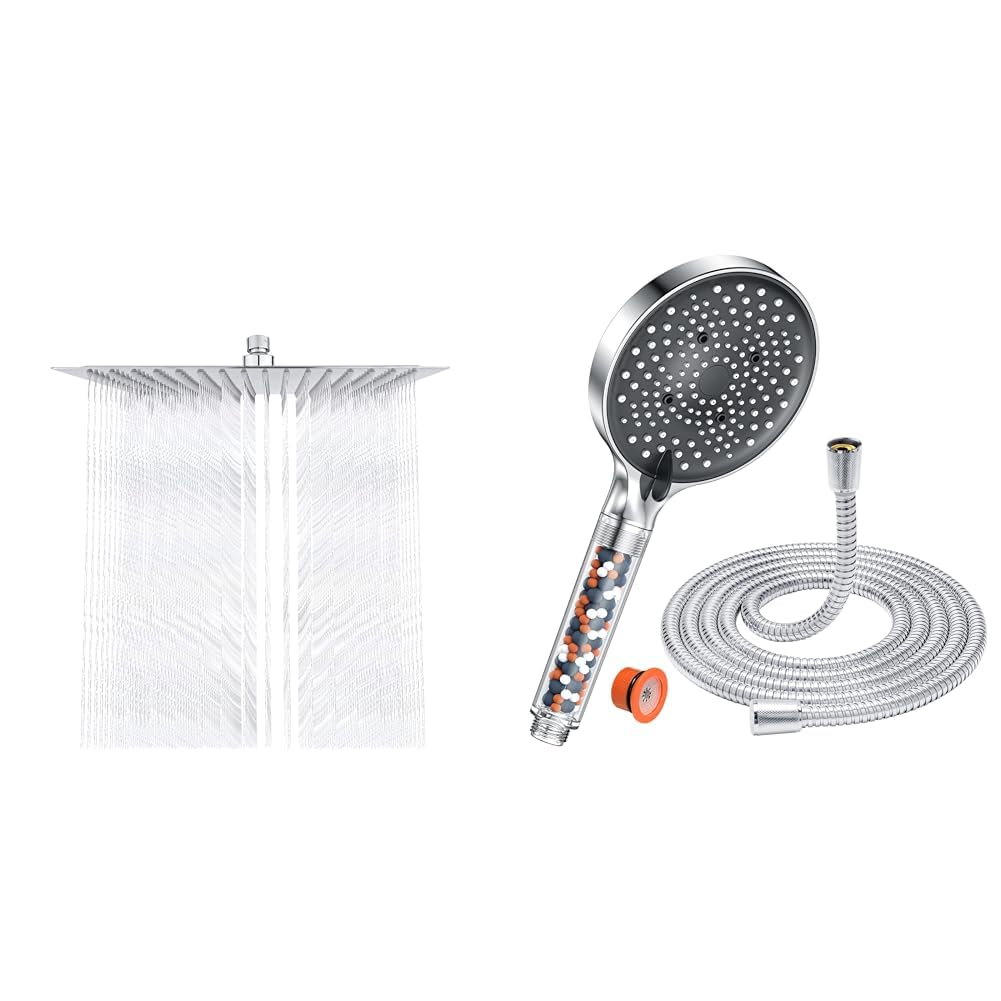 Tete de douche anti calcaire et pommeau de douche haute pression économique