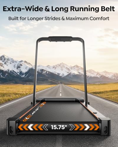 Image of Acezoe Foldable Treadmill with 15% AUTO Incline, 9 Levels Incline Walking Pad Treadmill with Handle Bar, Portable Treadmills for Home Small, 3.0HP Quiet Brushless, 0.6-7.5 MPH, 300LBS Capacity