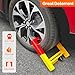 KAYCENTOP Universal Weel Lock Clamp, Wheel Chock Lock, Tire Lock Anti Theft Wheel Lock, Great Deterrent Bright Color, for Trailers SUV Boats Atvs Motorcycles Golf Cart, 3 Keys