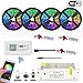 Produktbild YSNMM 5M RGB Led Streifen Non Wasserdichtes Band-Band-Licht 5050 Mit WiFi Led RGB Prüfer Alexa Google Haupttelefon Steuerdecke