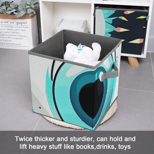 Bacs de rangement pliables de 27,6 cm avec double poignées pour vêtements