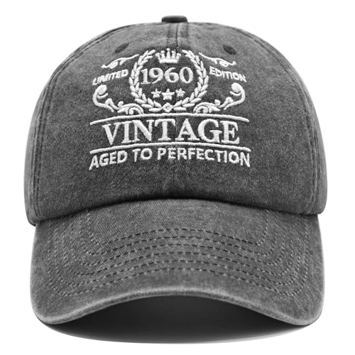 Image of 65th Birthday Gifts for Men Women, Happy 65th Birthday Decorations 1962 Hat | Unique 65 Year Old Gift Ideas Vintage 1962 Baseball Caps Woman Adjustable 65th Hats for Dad Grandpa Husband Mom Grandma Wife