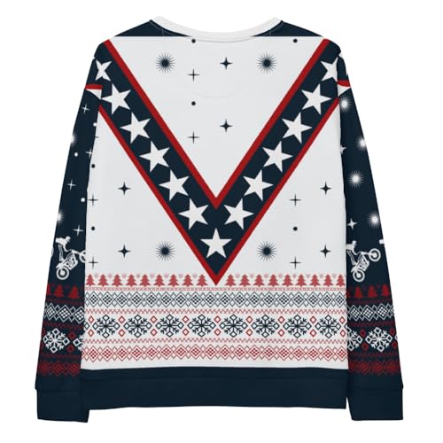 Evel Knievel Ugly Christmas Jersey/Sweatshirt -Sizes XSmall -3XL2