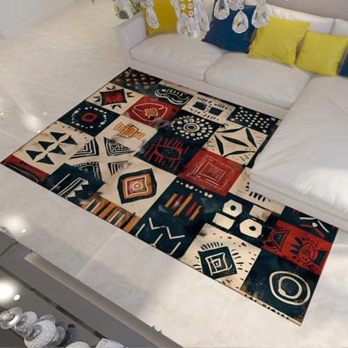 Tapis antidérapant lavable 60x120 style ethnique et rétro chic - 2