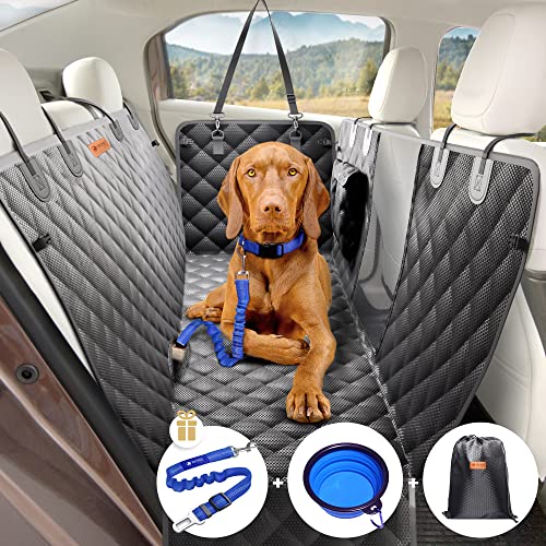 PetProved Housse de siège de voiture pour chien - Imperméable - Pour siège arrière de voiture - Pour chiens - Protection convertible - Pour chien - Hamac pour voiture Cover