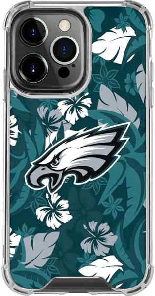 Skinit Clear Phone Case Compatible with iPhone 13 Pro - Officially Licensed NFL Philadelphia Eagles Retro Logo Design