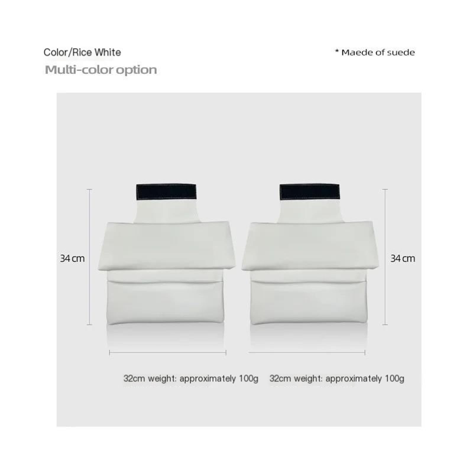Lumbar Supports Cushion Para Zeekr 009 2022 2023 2024 Control Central Apoyabrazos Caja Almohadilla Protectora Cubierta Accesorios Modificación Headrest For Car Seat(White)