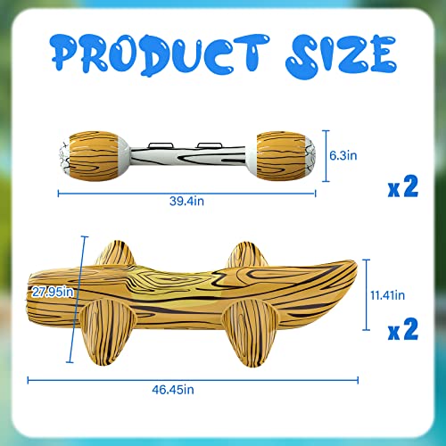 [2023 Upgraded Version Patented] Pool Floats, Inflatable Raft Pool Toys For Kids (Ages 8-12) & Adults, Joust Inflatable Logs Battle Game For Adults And Family, Swimming Pool Floaties #TOP3