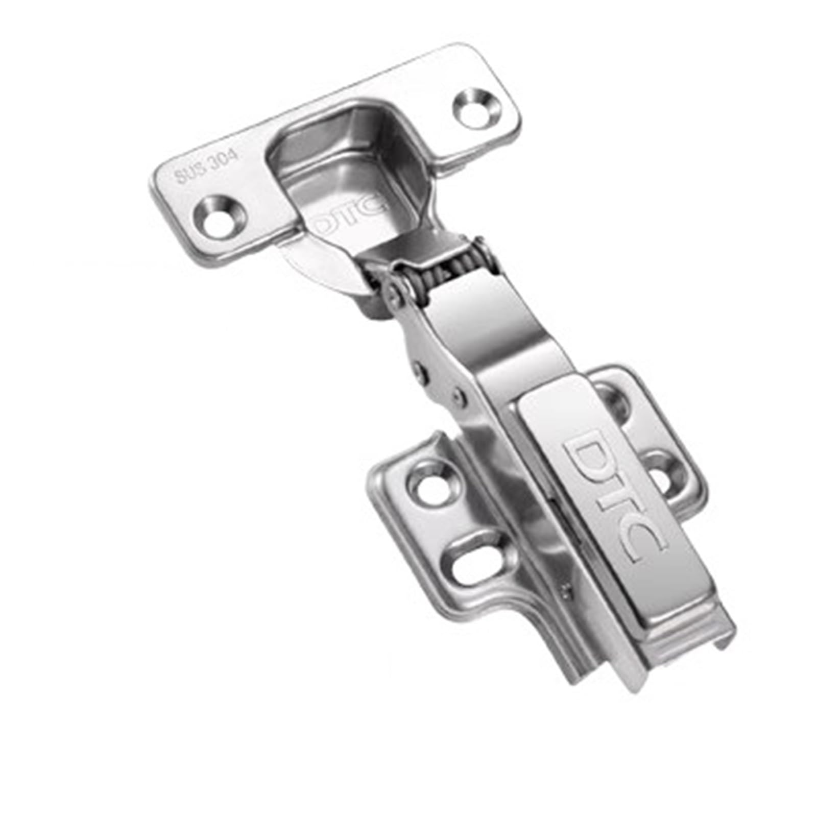 Kdhcvkz 304 Full Overlay 4Pcs 304 Stainless Steel Soft Close Cabinet Hinge Furniture Hinge(304 Full Overlay)