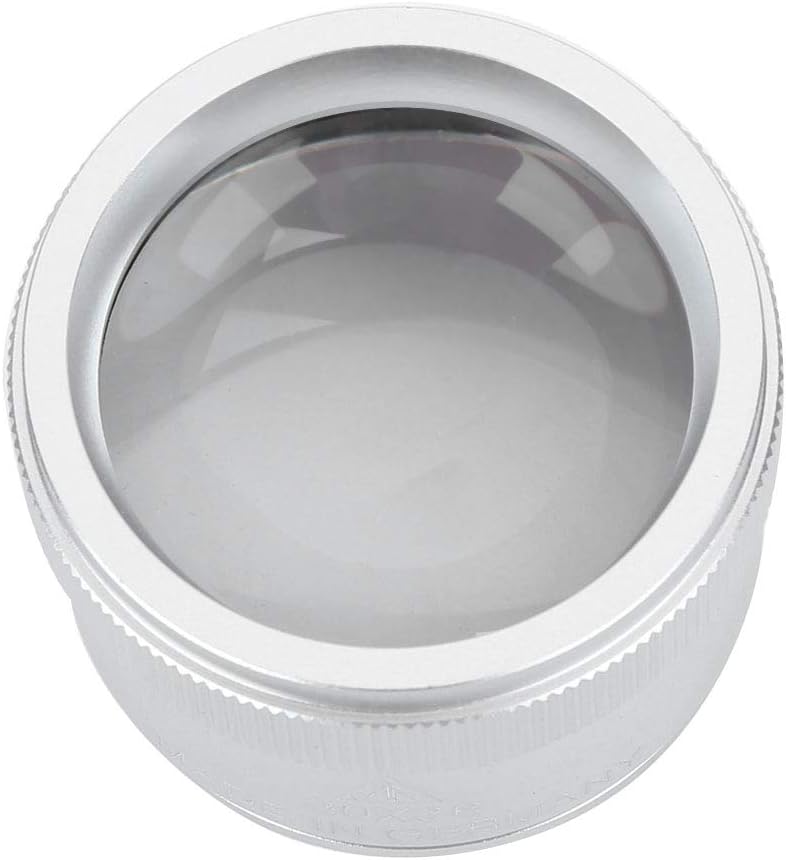 Loupe Magnifier, Jewelers Loupe, Handheld 30X Loupes Magnifying Glass Portable Jewelry Identification Magnifier Jewelry Loop Magnifier for Antiques Identification Jewelry Stamps(Silver)