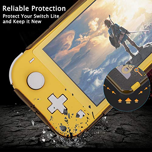 DLseego Protective Case for Switch Lite of Zelda Breath of The Wild,Hard PC Shock-Absorption and Anti-Scratch Design, Acessories for Switch Lite-Grey - Image 4