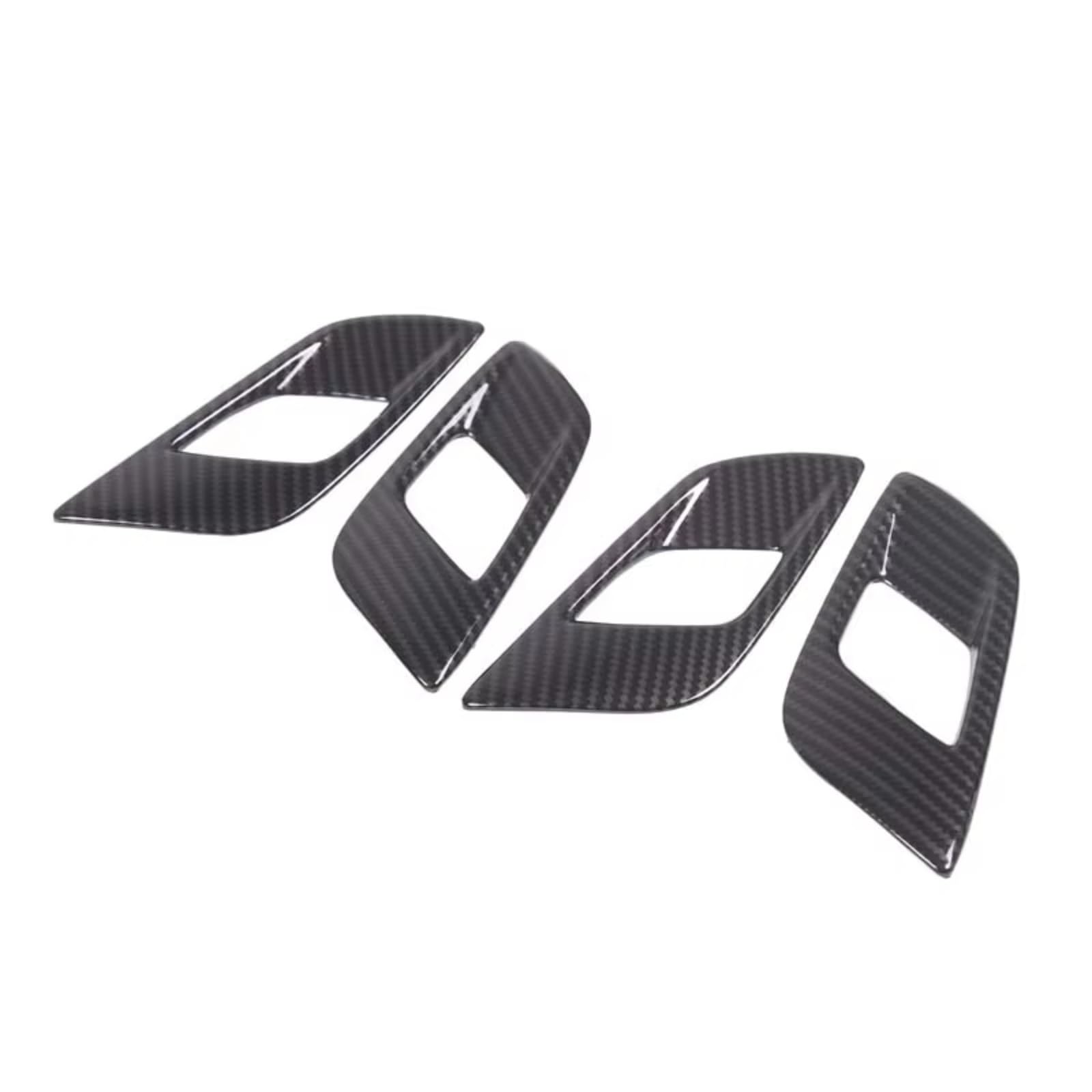 Car Interior Moulding Trim for Ranger for Wildtrak 2015-2022 Car Interior Handle Decorative Frame Sticker Accessories(Carbon Fiber)