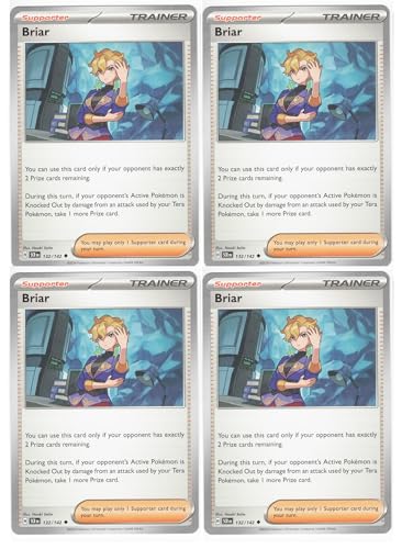 Briar 132/142 - Stellar Crown Trainer Card Set x4 - Playset