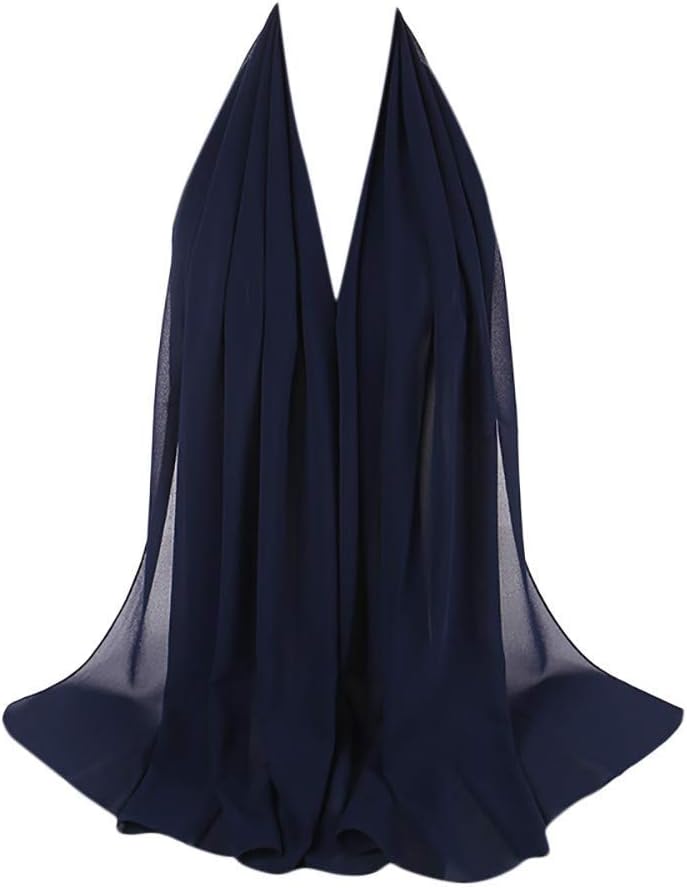 ZAR FASHIONS175X80 Maxi *Chiffon* Premium Quality Plain Scarf Hijab Sarong Showl Large Silk SACL CLOTHING