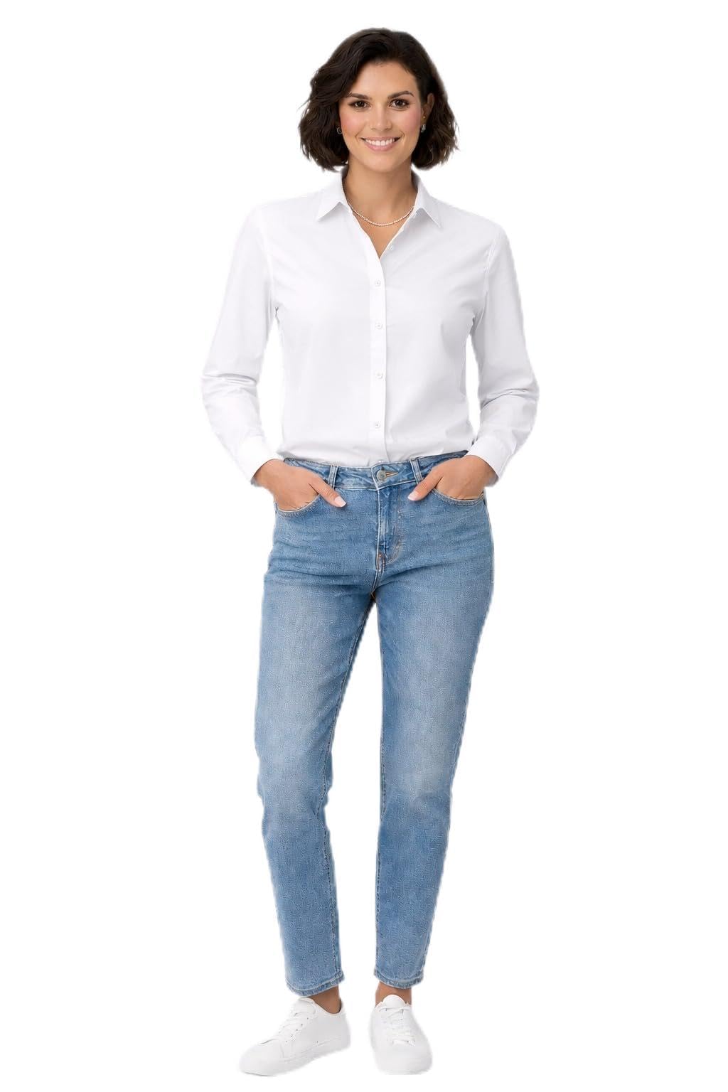 sikri fab VAIBHAVI Agate Shirt for Women | Premium Slim Fit Cotton Shirt | Stylish Formal & Casual Wear | Soft, Comfortable Office Top (Pack of 1)-picture-49