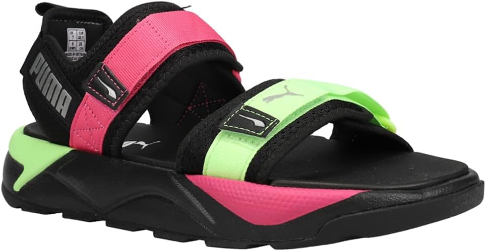 PUMA Womens Rs Glow-In-The-Dark Casual Sandals Casual - Black