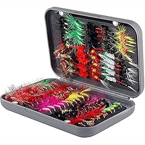 Ancllo 100-teiliges Trockenfliegen-Set mit Box