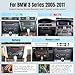 Leadfan Car Radio for BMW 3 Series 328i 335i 325i 2005-2011 (E90/E91/E92/E93) Fit Fiber, 9 inch Touchscreen Stereo for BMW 328i with Wireless Carplay Android Auto GPS WiFi MIC SWC+Backup Camera