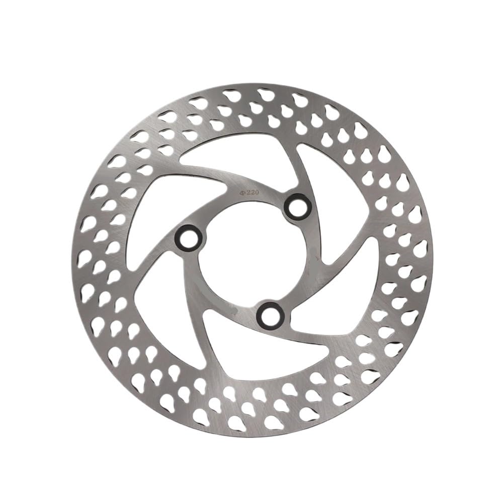 Disque de frein universel pour moto de 220 mm avec fixation à 3 trous avant ou arrière