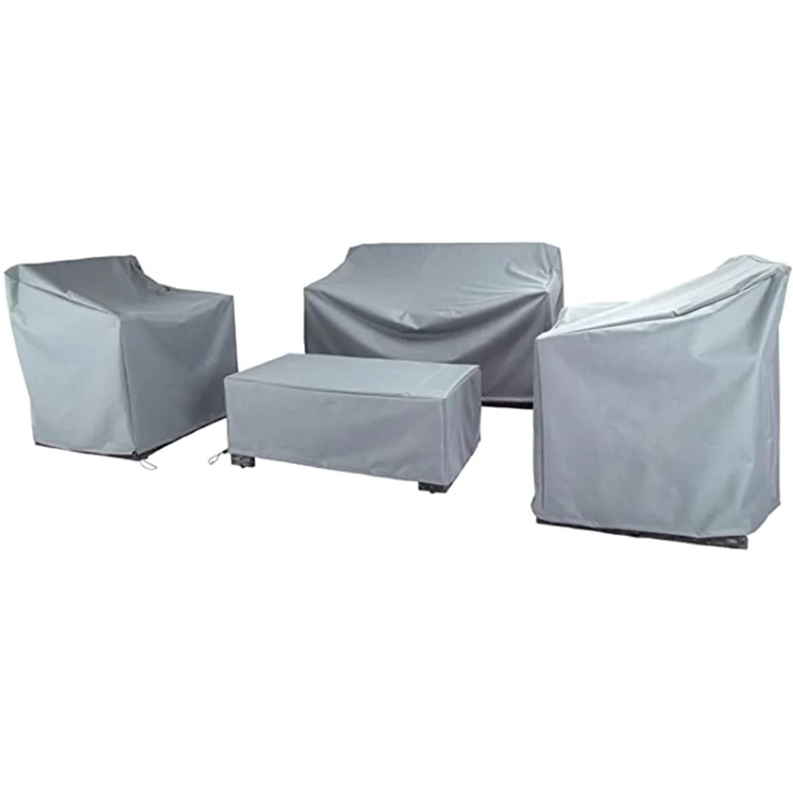 Copri Sedie Esterno Copertura for mobili da 4 Pezzi, Set di coperture for mobili da Giardino Impermeabile Impermeabile(Silver 4pcs)